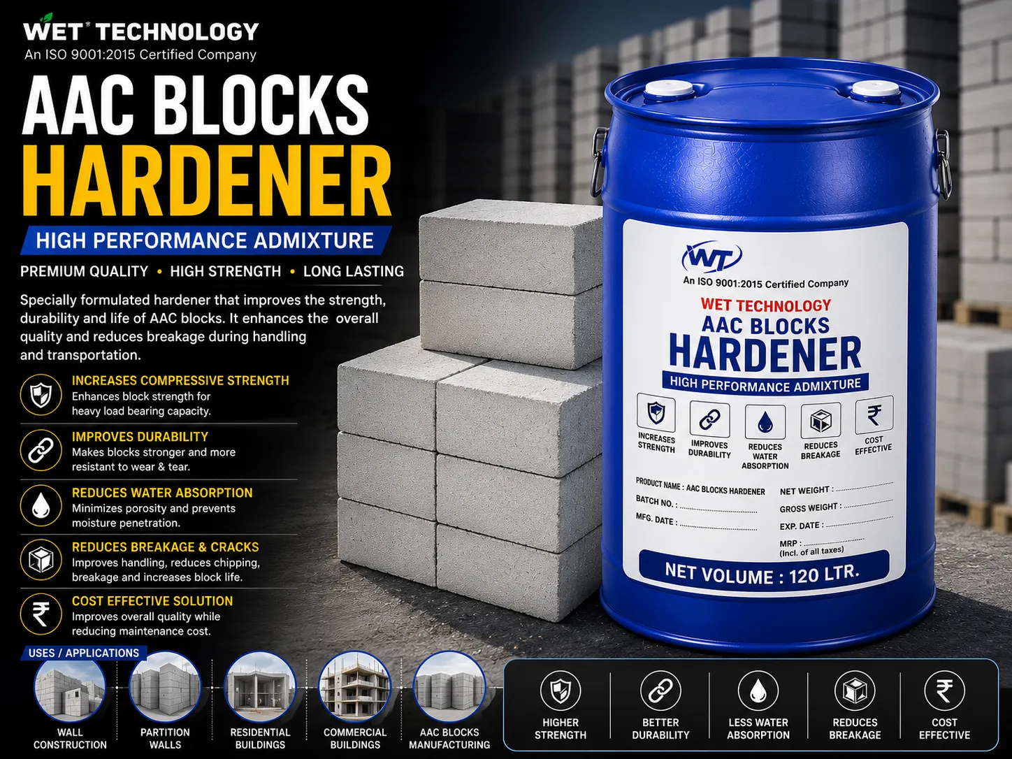 AAC Blocks Hardener