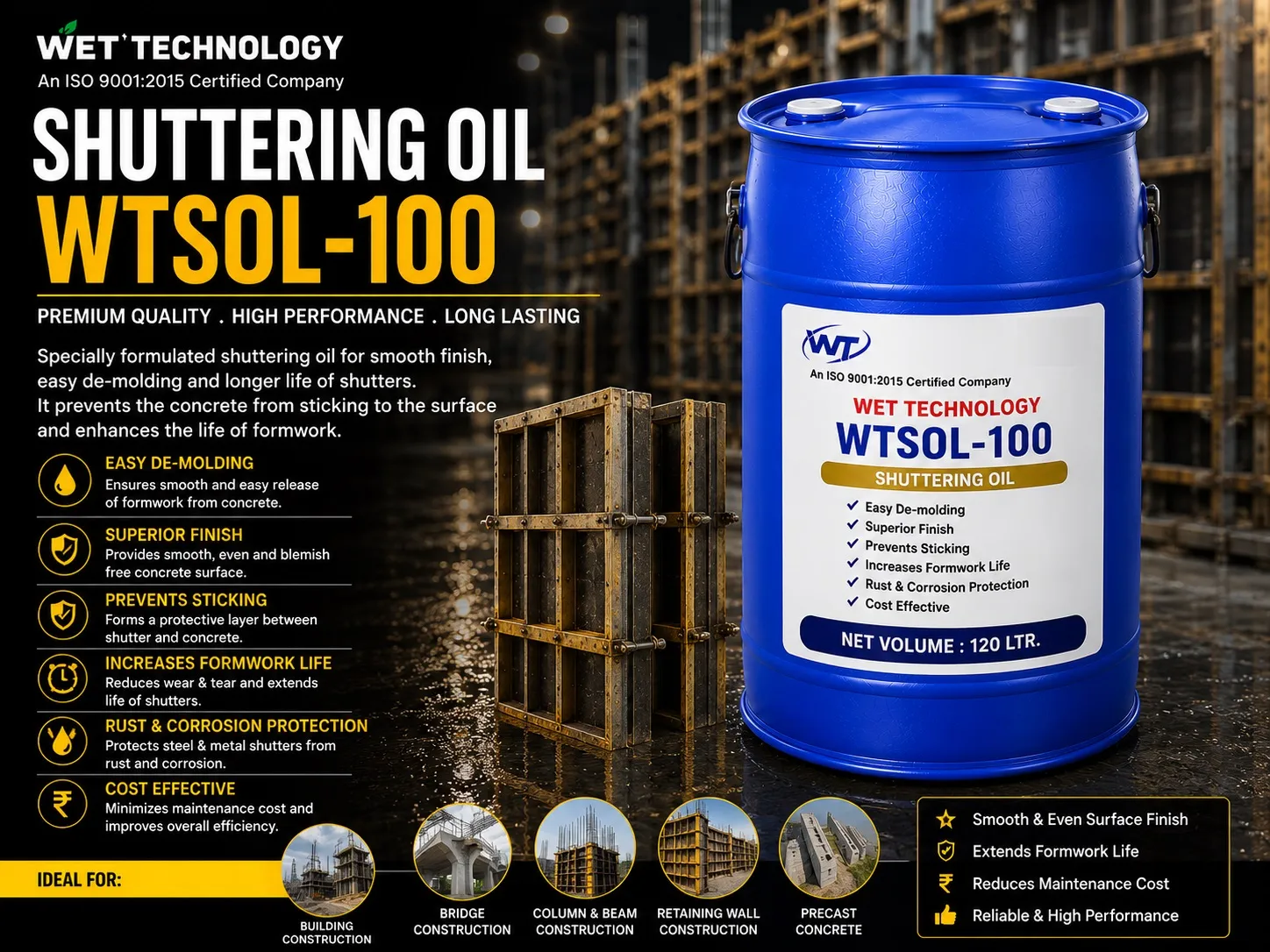 Shuttering Oil WTSOL-100